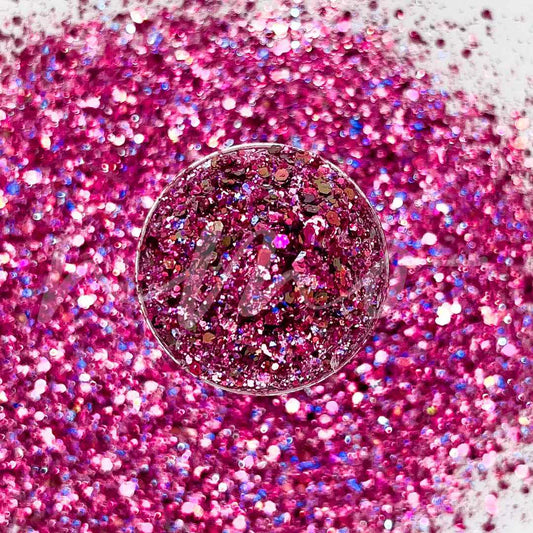 RASPBERRY PREMIUM MIXED GLITTER